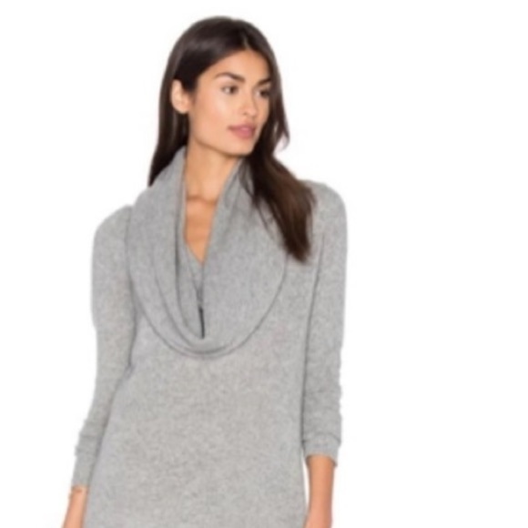 White + Warren 3 way Cowl Turtleneck Gray - Picture 6 of 10